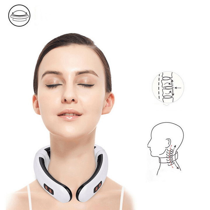 Pain Stimulator Sand Acupuncture Cupping Electric Pulse Neck Electric Massager - Trendha