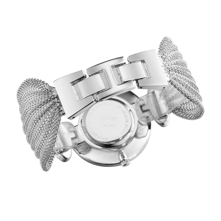 ASJ Fashion Unique Design Large Dial Mesh Bracelet Women Quartz Watch - Trendha