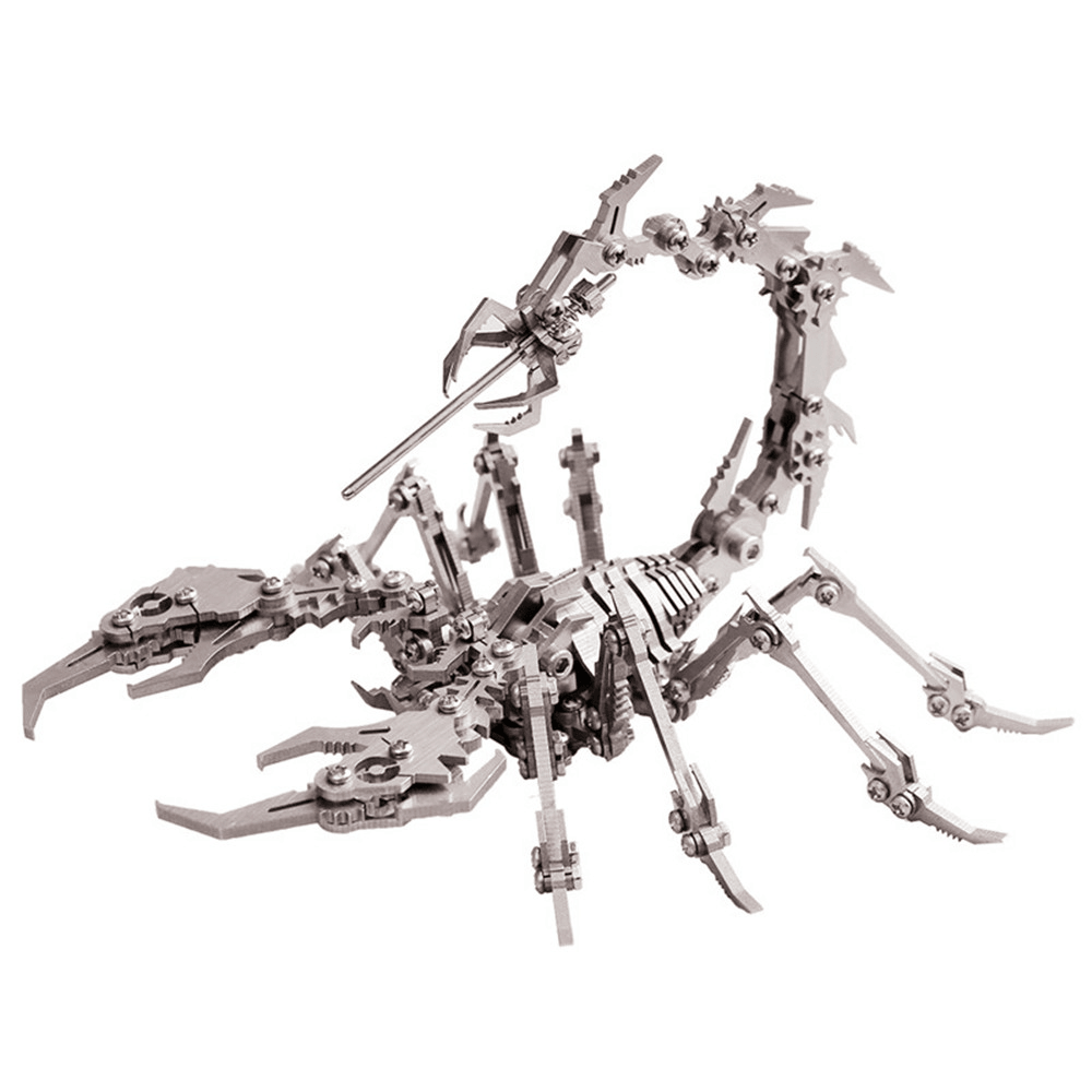 Steel Warcraft 3D Puzzle DIY Assembly Scorpion Toys DIY Stainless Steel Model Building Decor 16*14*14Cm - Trendha
