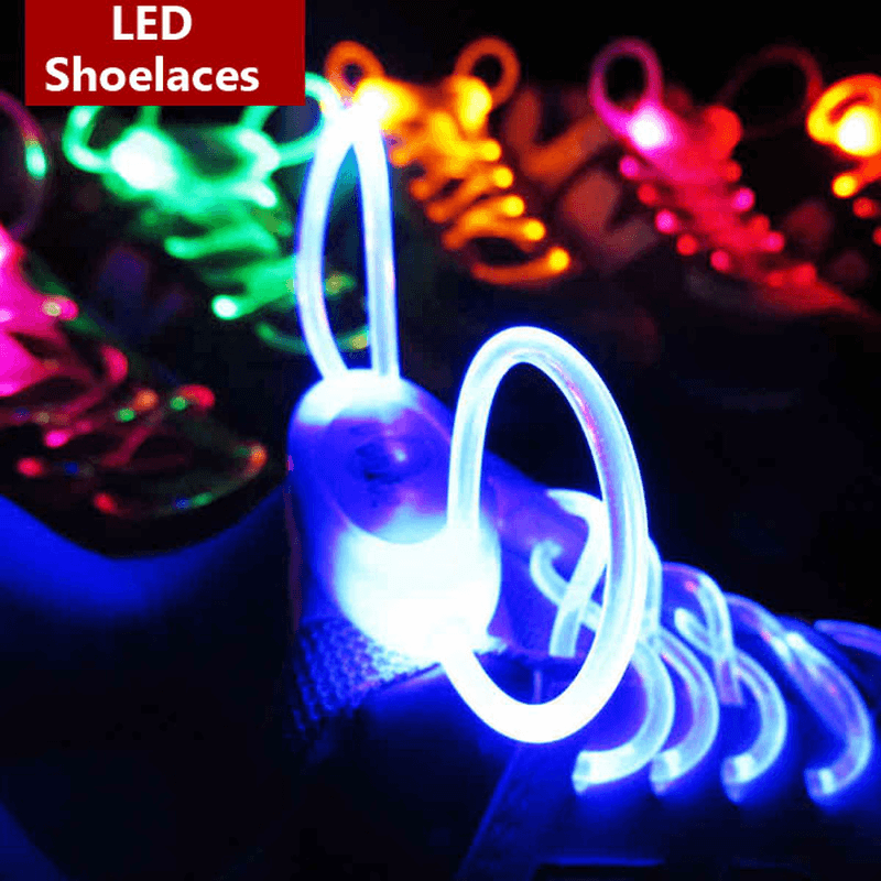4Th Generation LED Glowing Shoelaces Flash Shoelaces Shoe Strap Outdoor Dance Party Supplies - Trendha