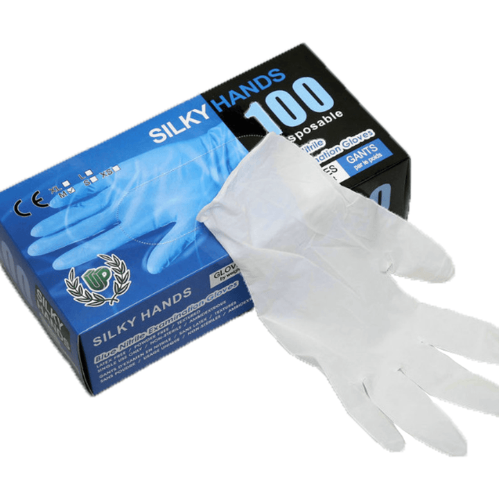 100Pcs Disposable Nitrile Protective Gloves Latex Powder-Free anti Droplets Glove - Trendha