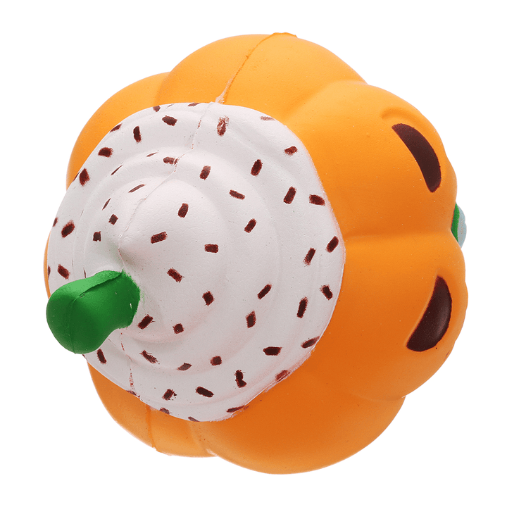 Halloween Pumpkin Ice Cream Squishy 13*10CM Slow Rising Soft Toy Gift Collection with Packaging - Trendha