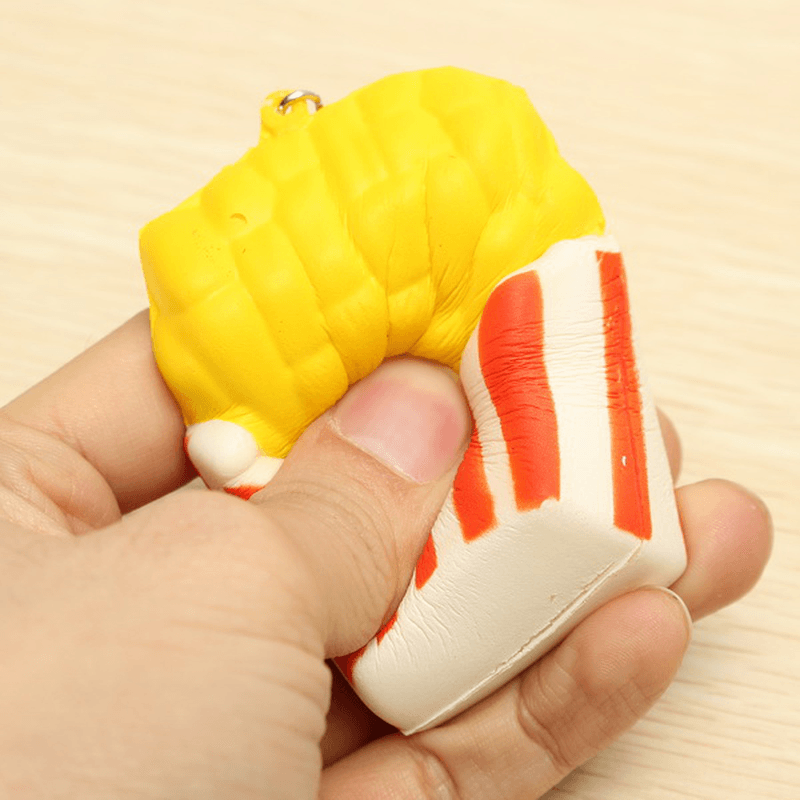 Squishy French Fries Patato Chips Scented Toy Phone Bag Strap Pendant Decor Gift - Trendha