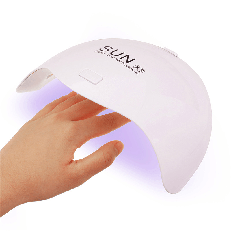 12LED 24W SUNX3 UV Nail Lamp Led Nail Light Nail Dryer Machine Touch Button Time Setting - Trendha