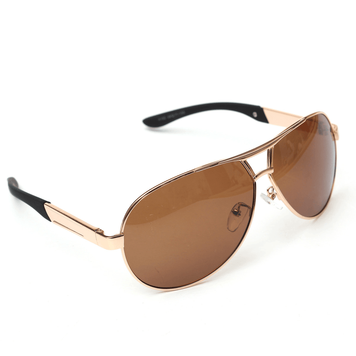 Men'S Gold Polarized Sunglasses Driving Eyewear Glasses Outdoor Sport - Trendha