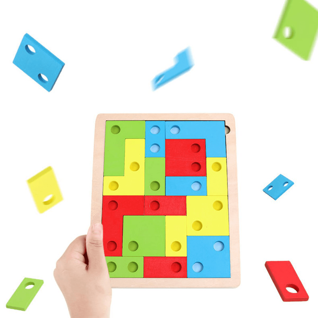 Tetris Brain 3D Puzzle Blocks Early Educational Intelligence Development Toys for Children'S Gift - Trendha