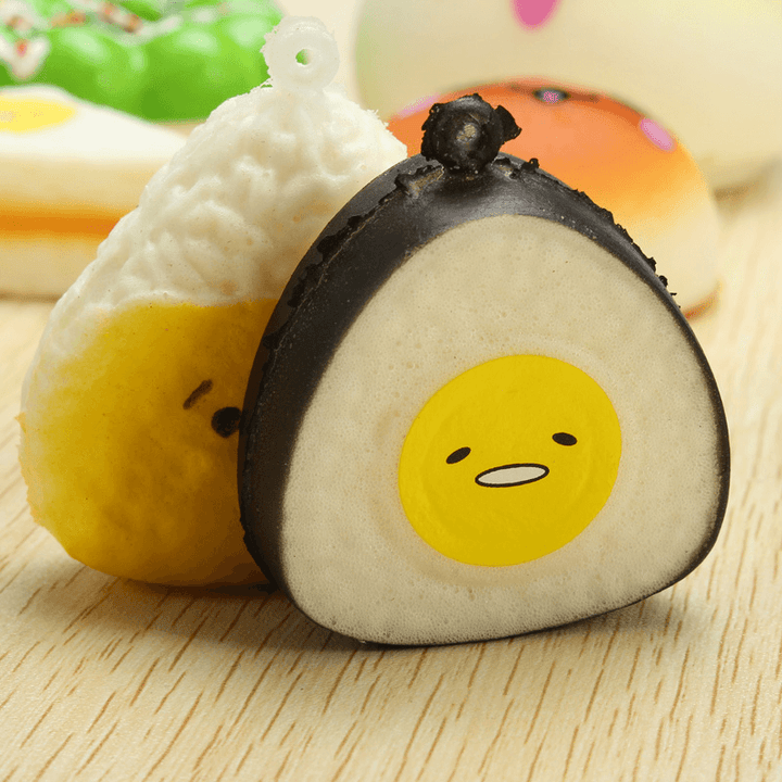 10Pcs Random Squishy Soft Sushi/Panda/Bread/Cake/Buns Phone Straps - Trendha