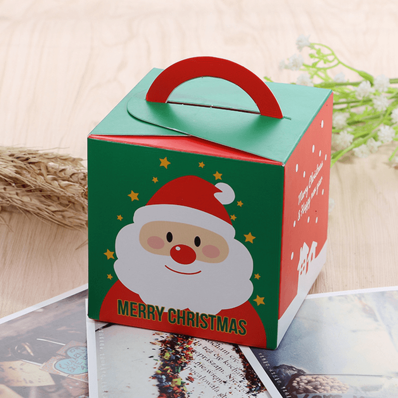 Christmas 2017 Santa Paper Gift Box Candy Box Party Christmas Stocking Jewelry Packaging Box - Trendha