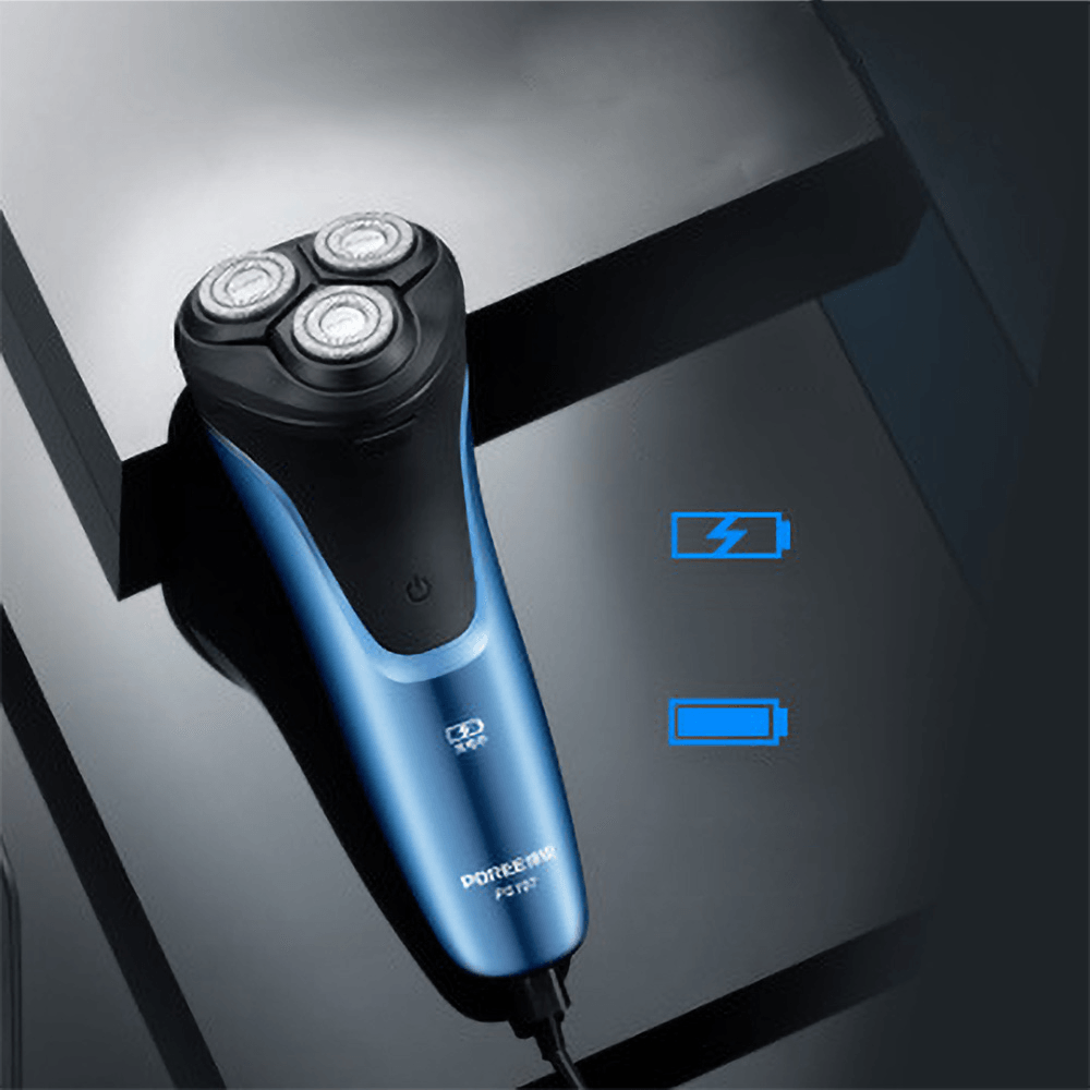 Electric Shaver 3 Blades Shaving Machine Waterproof LED Display Rechargeable Portable Men'S Beard Razor Trimmer - Trendha