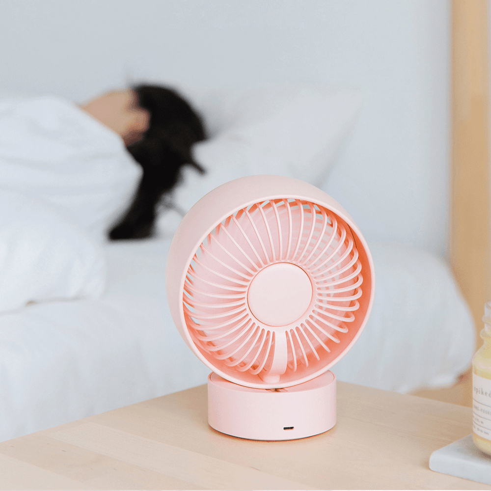 3Life 3W Desktop Fan Cooling Fan USB Air Circulation Fan Charging Stepless Adjustment Low Noise for Home Office - Trendha