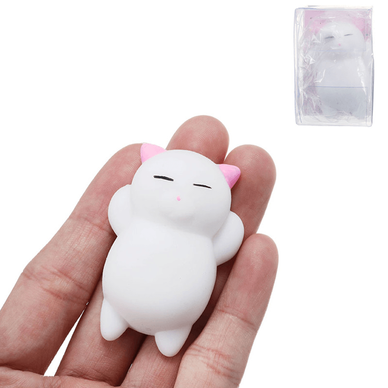 Pink Cat Kitten Squishy Squeeze Cute Healing Toy Kawaii Collection Stress Reliever Gift Decor - Trendha