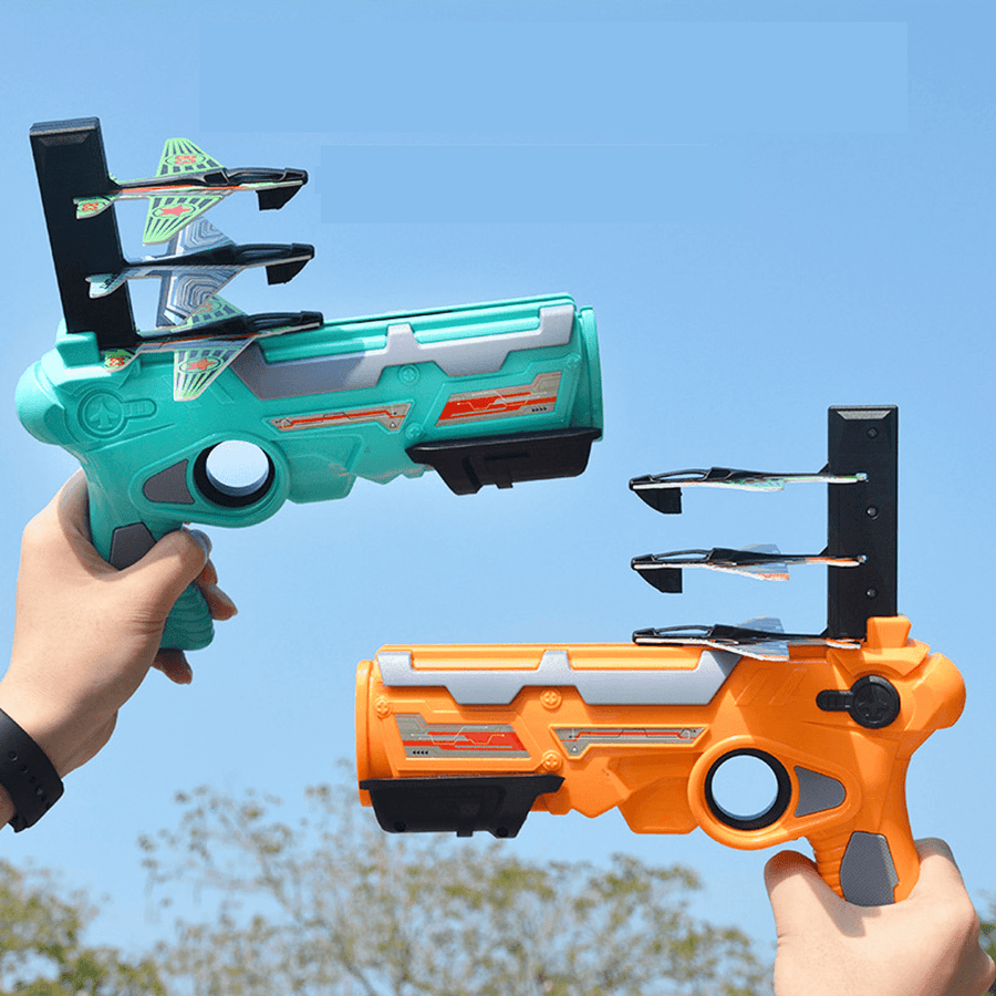 Foam Ejection Maneuver Airplane Launcher Gliders Outdoor Educational Play Parent-Child Interaction Toy with 4Pcs Small Plane for Kids Gift - Trendha