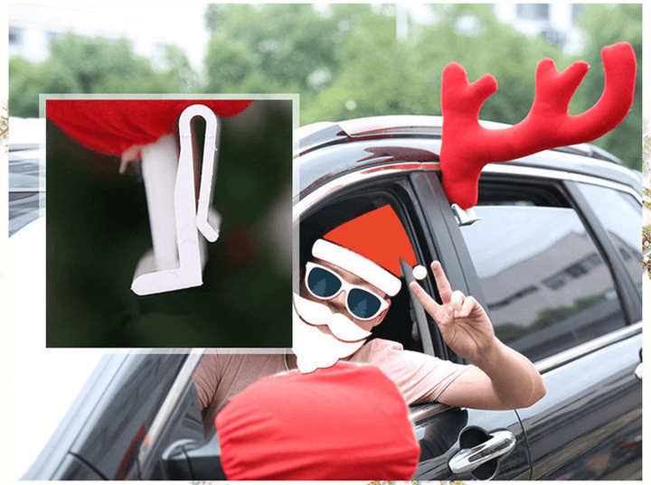 Christmas Car Decoration 3PCS Reindeer Deer Antlers Toys Ornament for Kids Children Gift - Trendha