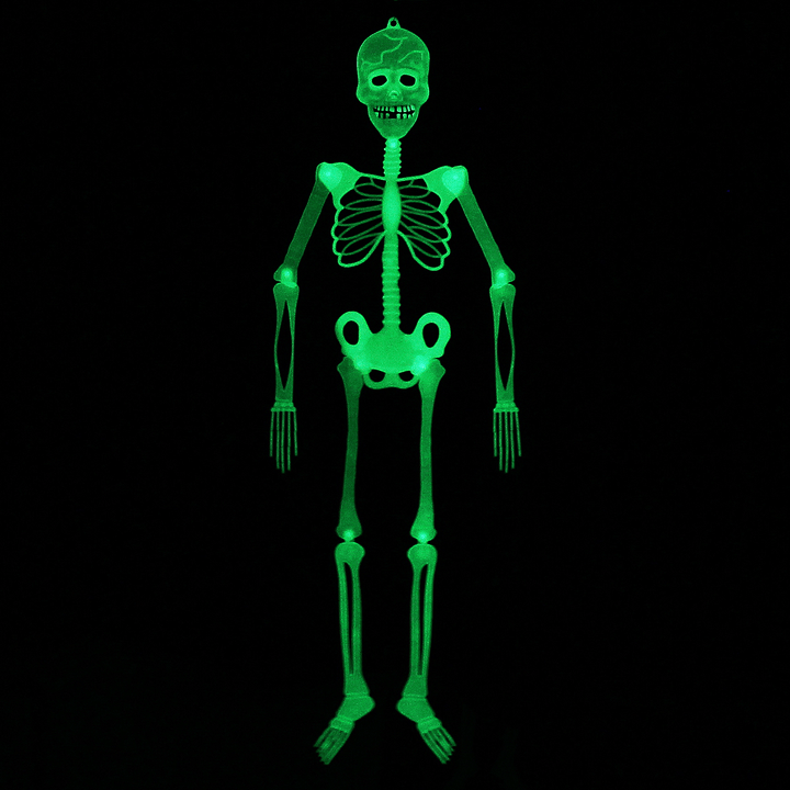 90Cm / 150Cm Halloween Prop Luminous Human Skeleton Hanging Decorations - Trendha