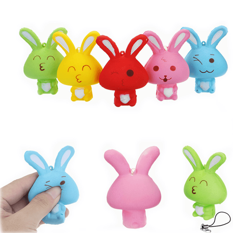 Squishy Rabbit Bunny 8Cm Soft Slow Rising Phone Bag Strap Decor Collection Gift Toy - Trendha