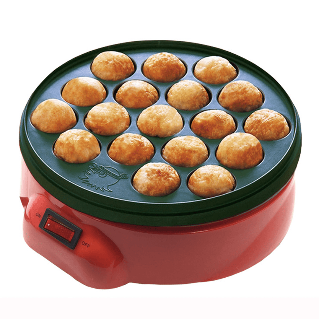 18 Holes Takoyaki Grill Pan Cooking Plate Stove Machine Octopus 650W 220V Kitchen Cooking Machine - Trendha