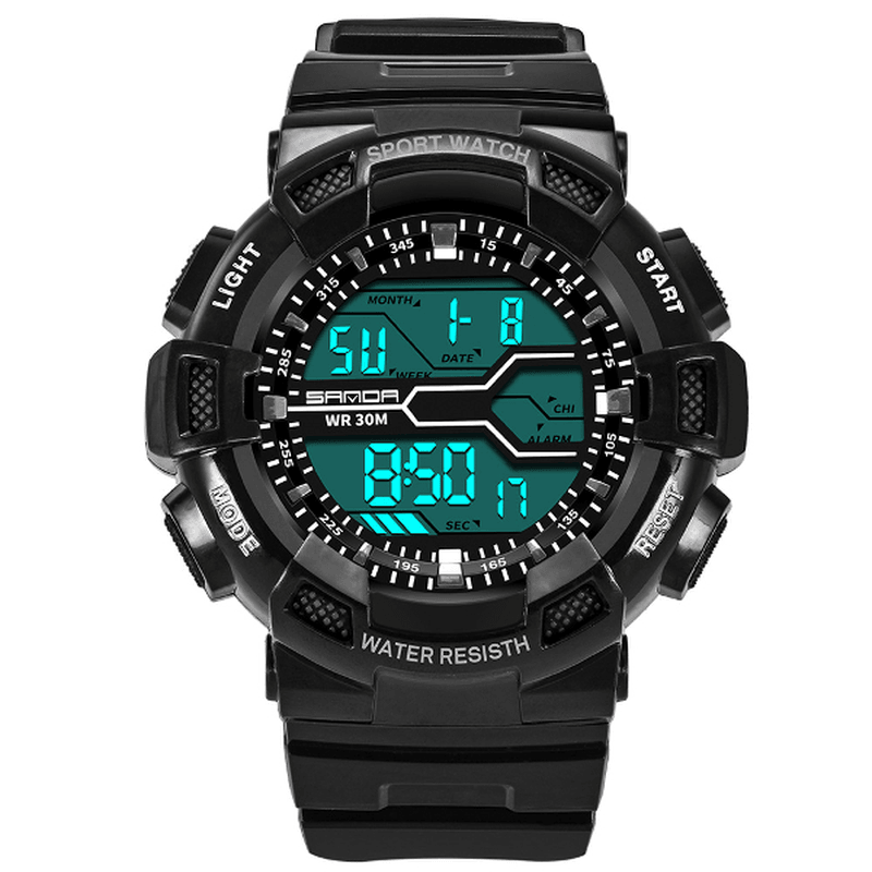SANDA 378 Digital Watch Military Stopwatch Waterproof Outdoor Sport Men Watch - Trendha