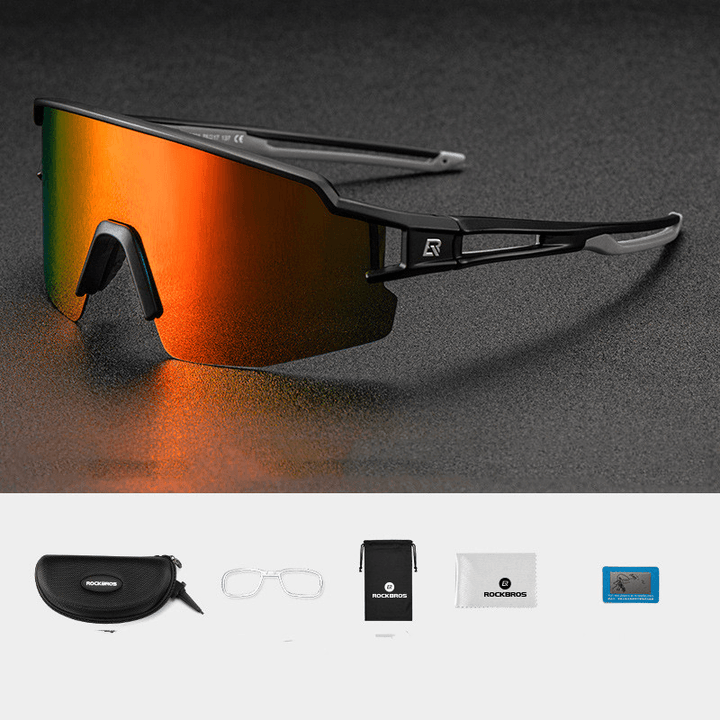 Photochromic Cycling Glasses Polarized Built-In Myopia Frame Sports Sunglasses - Trendha