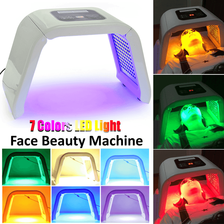 7 Colors PDT LED Light Photon Therapy Skin Care anti Aging Facial Machine Beauty Instrument - Trendha