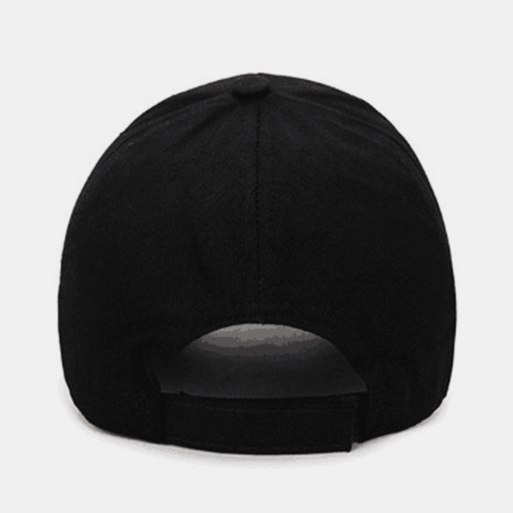Unisex Plain Letter Embroidery Twill Cap Outdoor Sports Relaxed Adjustable Sunshade Baseball Cap - Trendha