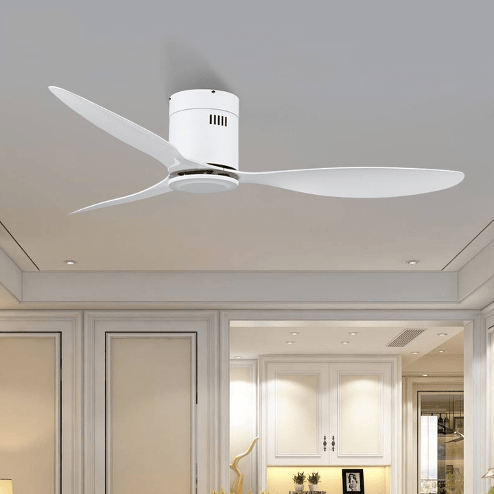220V 42/52 Inch Decorative DC Ceiling Fan with Remote Control Simple Fan Light Ventilador for Living Room Restaurant Bedroom Study Hotel - Trendha