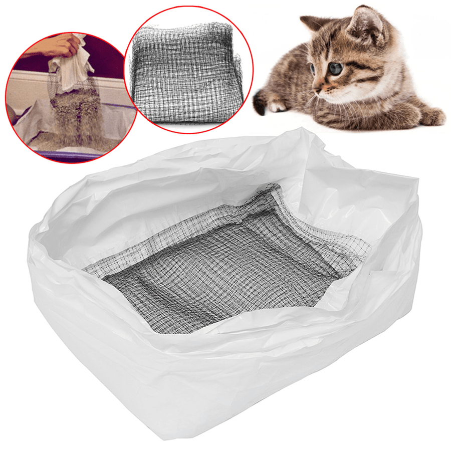 10Pcs Cat Disposabletoilet Litter Tray Box Liners Pet Poop Bags 7X26Cm - Trendha