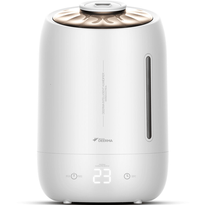 Deerma DEM-F600/DEM-F630 Ultrasonic Humidifier 5L Three Gear Touch Temperature Intelligent Constant Humidity Mist Maker Timing Function Low Noise - Trendha