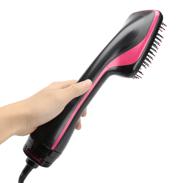 2 in 1 1000W Smoothing Hair Dryer & Paddle Brush Hair Styler Comb Salon Beauty - Trendha