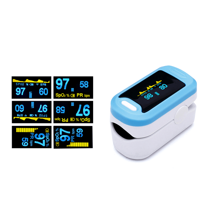 BOXYM YK-81A OLED Portable Finger-Clamp Pulse Blood Oximeter Monitor Spo2 Blood Oxygen Saturometro Pulse Oximetro Monitor - Trendha