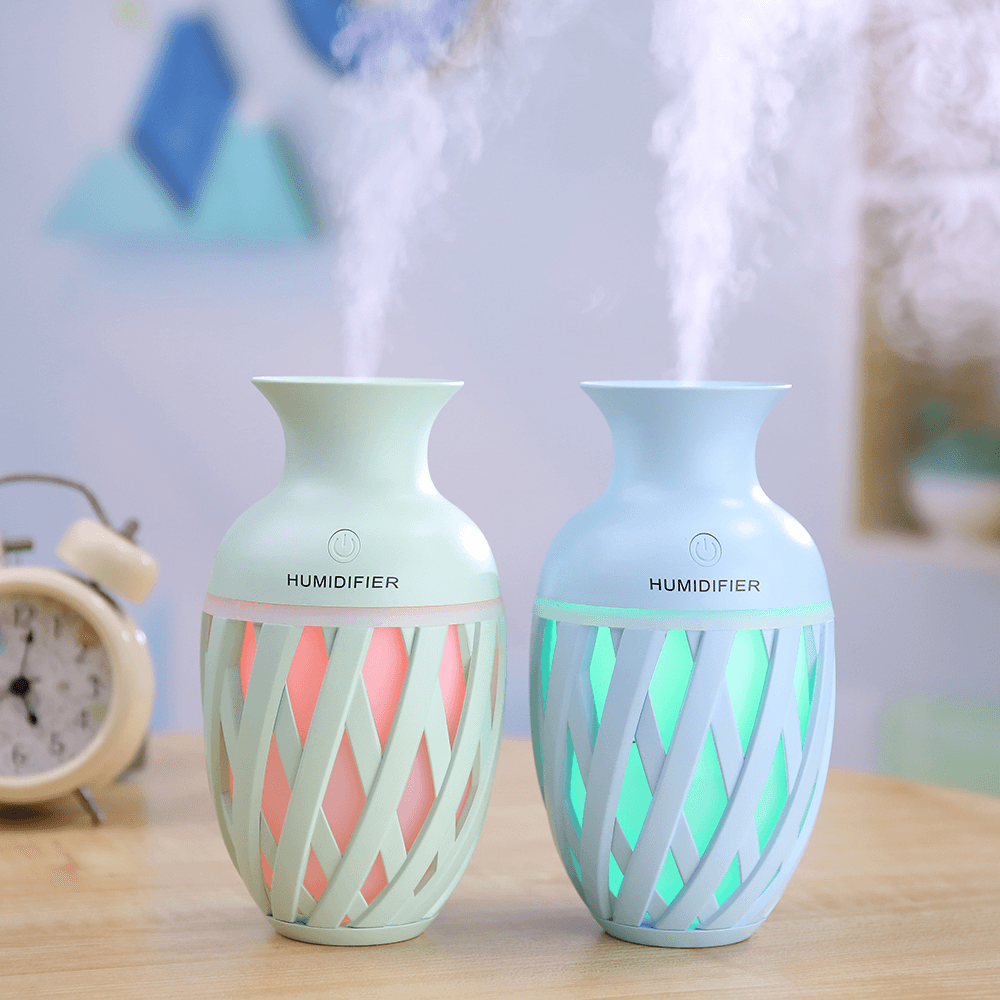 Ultrasonic Vase Cool Mist Humidifier Nebulizer Night Light - Trendha