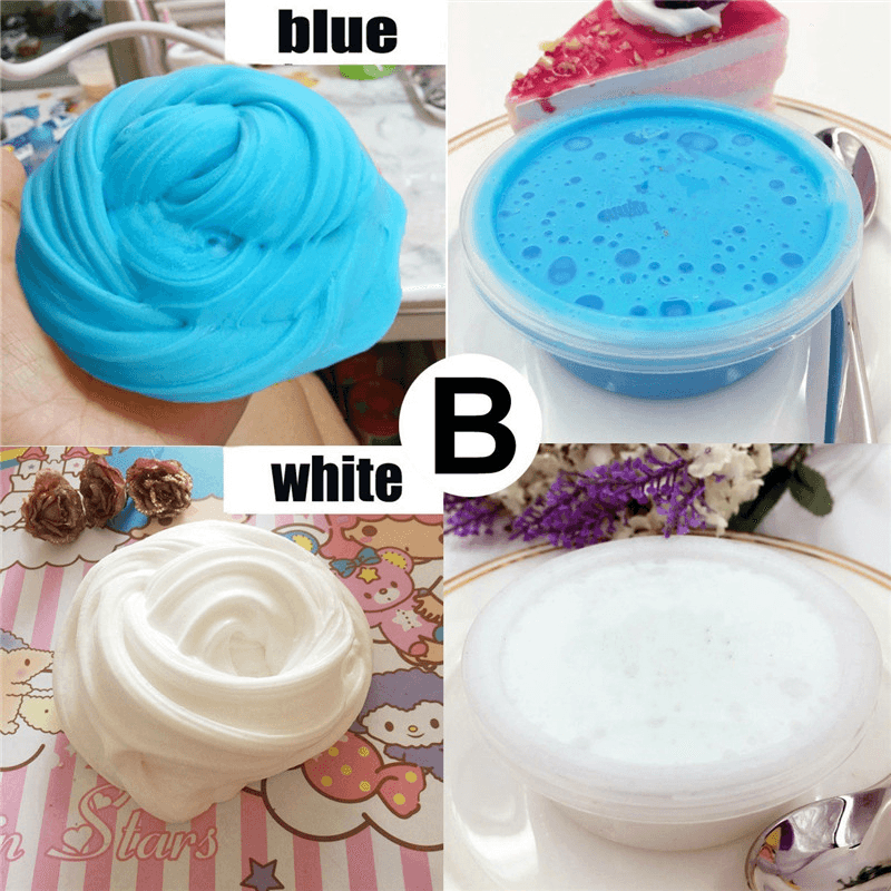 Pink Blue White Purple 60Ml Bright Color DIY Hand Clay Slime Mud Toys - Trendha