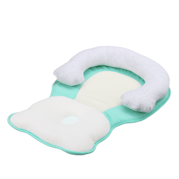 Breathable Newborn Baby Infant Pillow Sleep Mat anti Flat Head for Crib Bed Neck-Suppor - Trendha