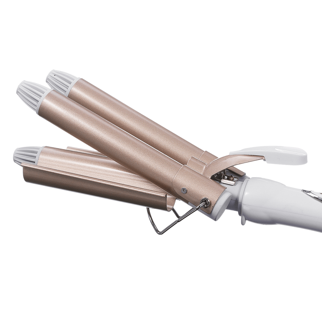 3 Barrels Hair Curling Iron Automatic Perm Splint Ceramic Hair Curler Hair Waver Curlers Rollers Styling Tools Hair Styler Wand - Trendha