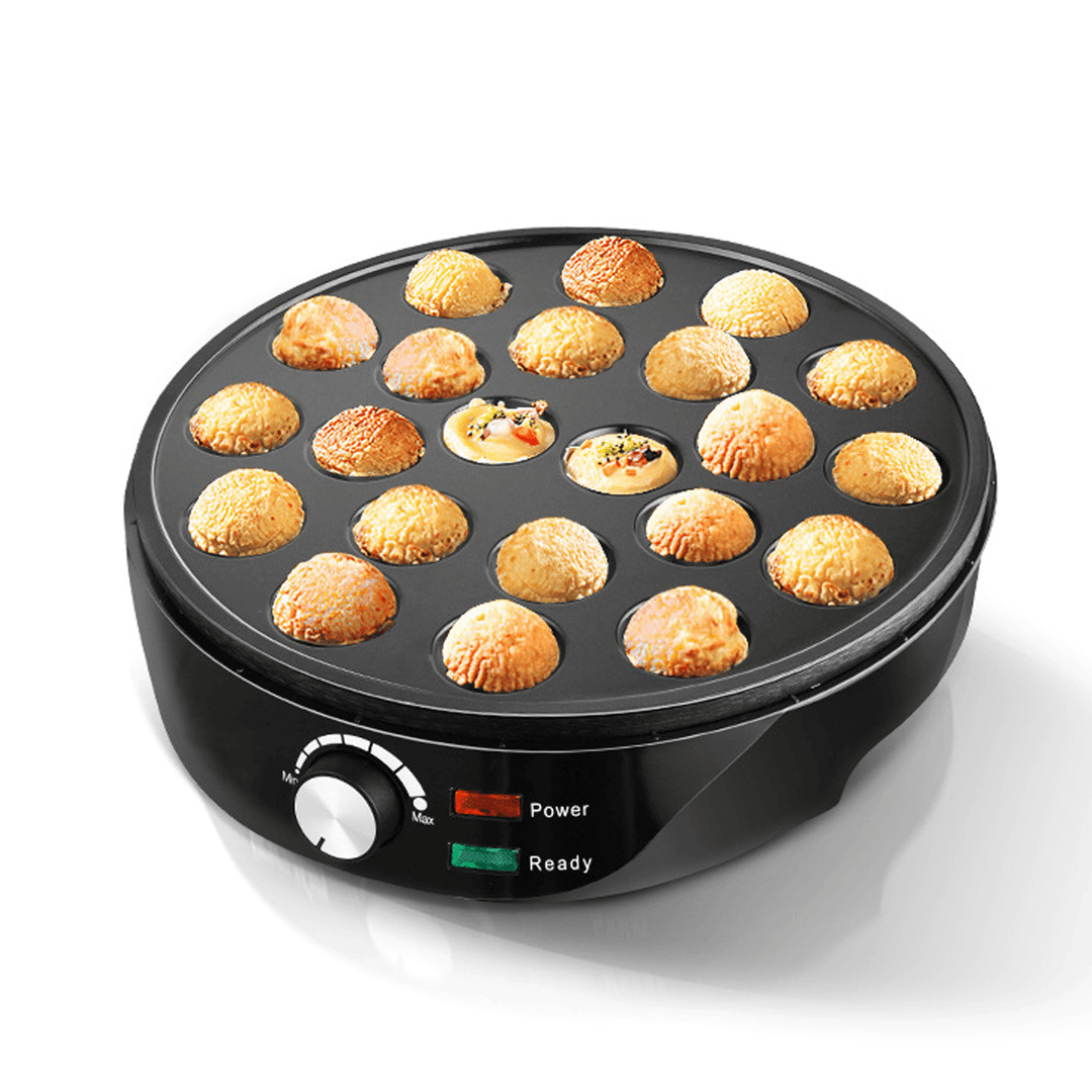 Electric Takoyaki Maker 1000W 22 Holes Machine Snacks Grill Pan Baking Kitchen - Trendha