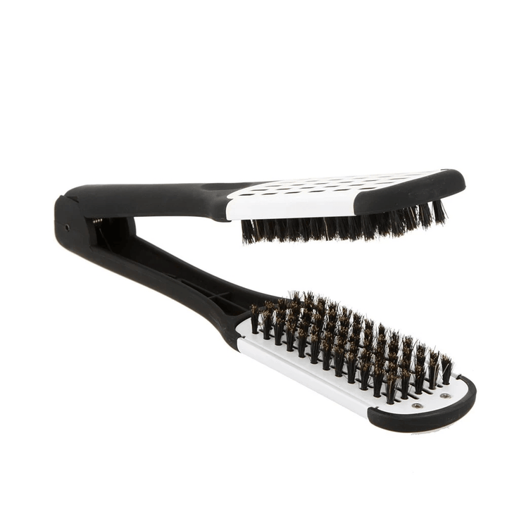 Hair Straightener Professional Hairdressing Tool Duplex Brush Hair Straightening Clamp - Trendha