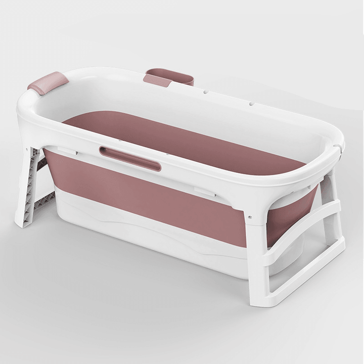 1.36M Portable Foldable Bathtub Barrel Children Baby Bath Basin Swim Tub Sauna Bathtub - Trendha