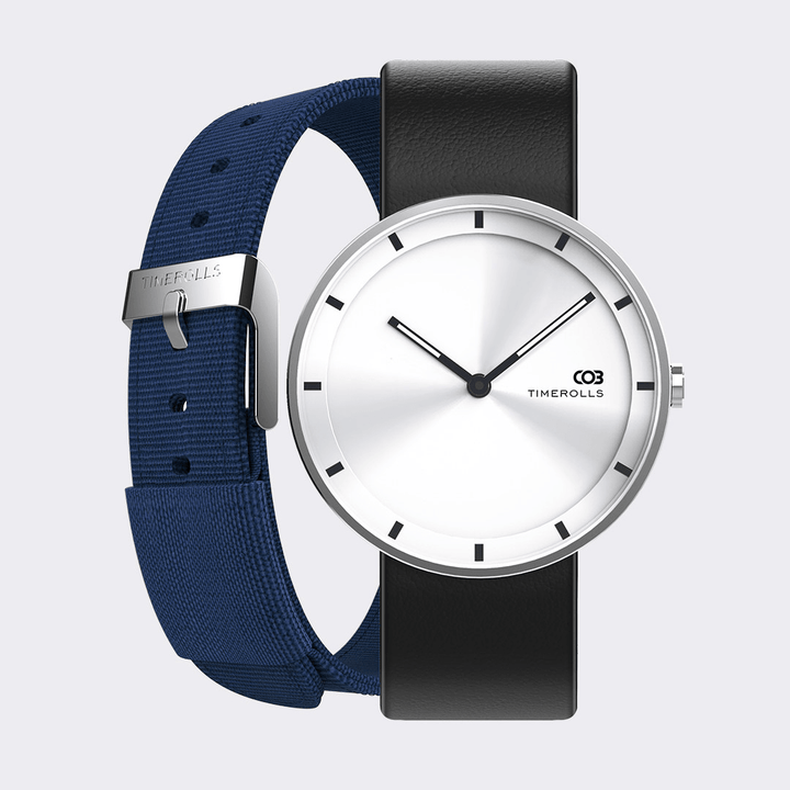 TIMEROLLS COB Ultra-Thin Luminous Display 30M Waterproof Leather Strap Quartz Watch from Xiaomi Youpin Non-Original - Trendha