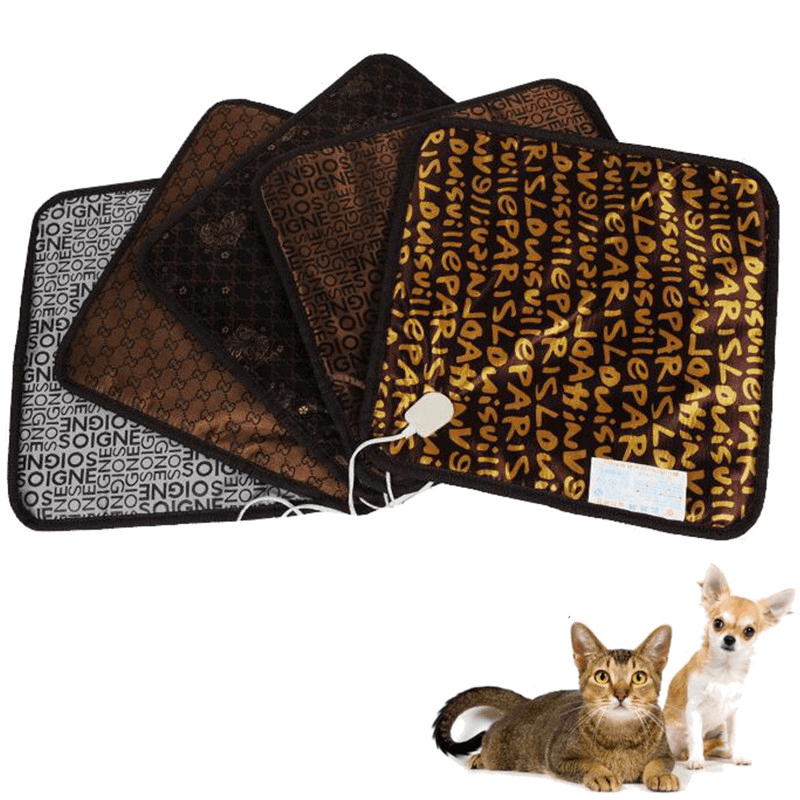 Waterproof Pet Electric Pad Blanket Heat Heated Heating Mat Dog Cat Bunny Bed - Trendha