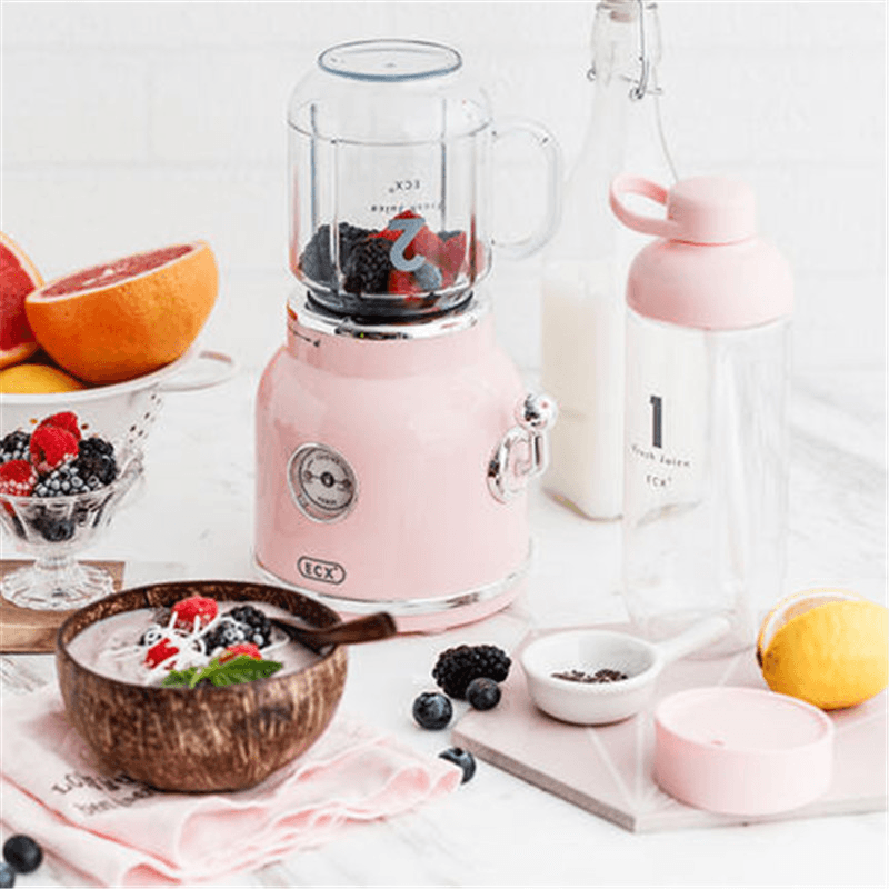 ECX Retro Fruit Juicer Food Milk Mixer Multifunction Juice Maker Machine Portable Fruit Blender - Trendha
