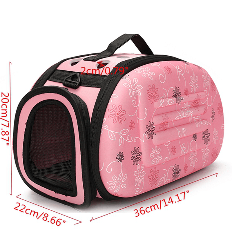 Portable Small Pet Dog Cat Sided Carrier Travel Tote Shoulder Bag Cage House - Trendha