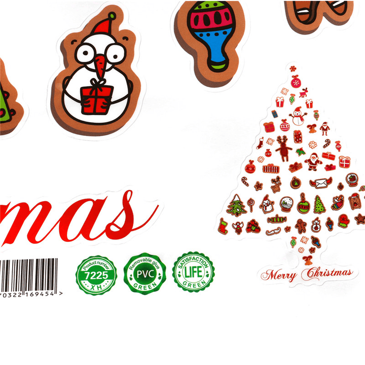 Christmas Party Home Decoration Multiple Element Merry Christmas Window Stickers Kids Children Gift - Trendha