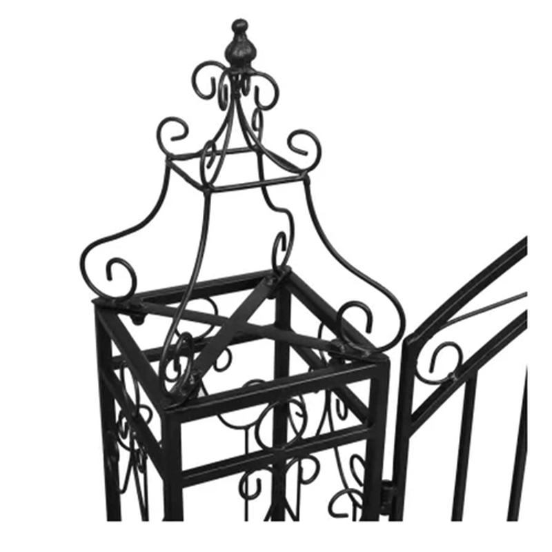 Ornamental Garden Gate Wrought Iron 4'X8"X4' 5" - Trendha