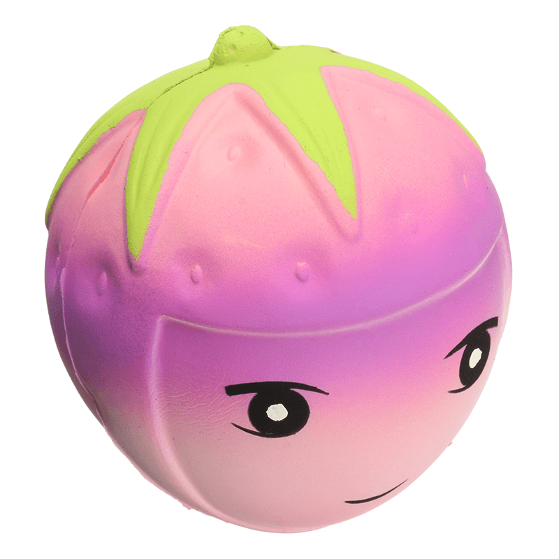 Squishy Strawberry Face 9Cm Soft Slow Rising with Packaging Collection Gift Decor Toy - Trendha
