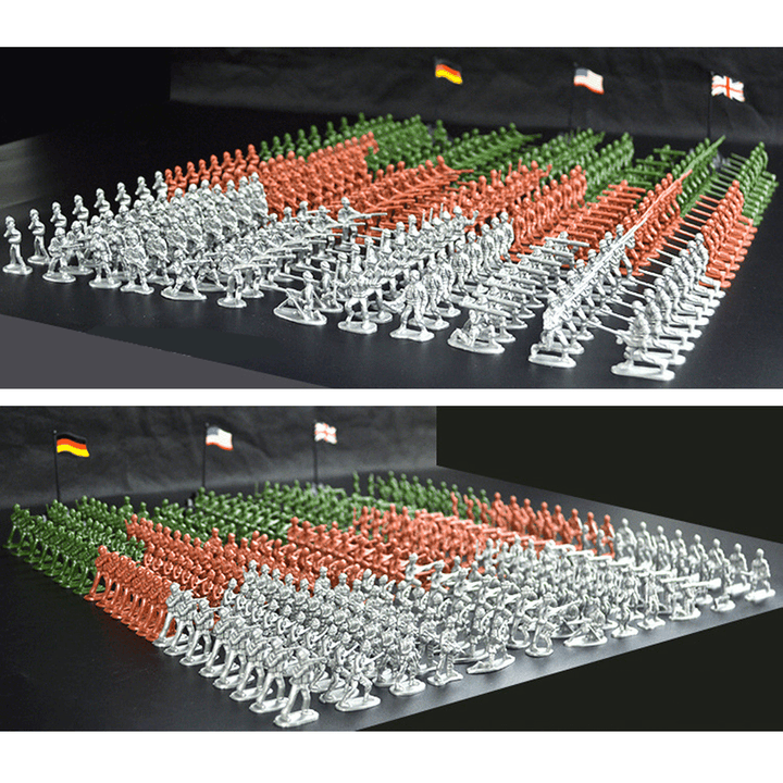 300 PCS Military Soldier Static Diecast Model Decoration Toy Set for Kids Gift - Trendha
