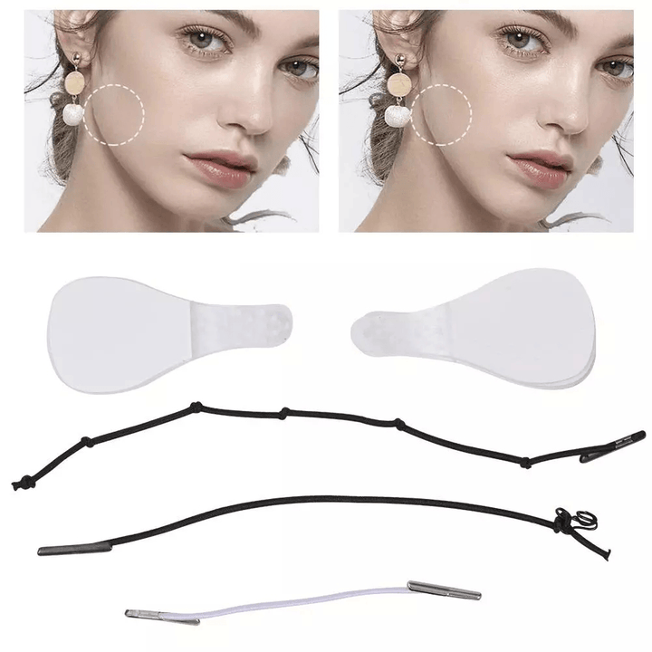 40Pcs/Set Invisible Thin Face Stickers V-Shape Face Facial Line Wrinkle Sagging Skinface Lift up Fast Chin Adhesive Tape - Trendha