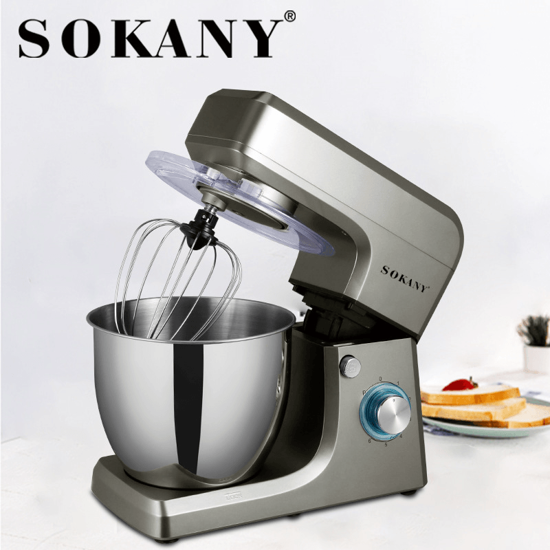 SOKANY SK-1511 Multifunctional Electric Stand Mixer with Dough Hook Whisk Beater 1400W - Trendha