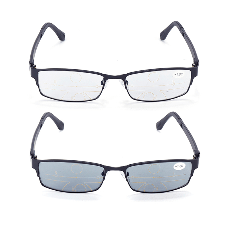 Outdoor Progressive Multifocal Presbyopic Reading Glasses Photochromic Lens - Trendha