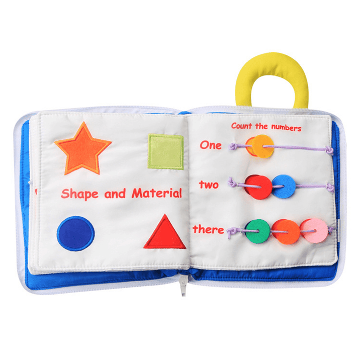 Infant Early Education Soft Cloth Books Baby Learning Activity Practice Hands Book Toys - Trendha