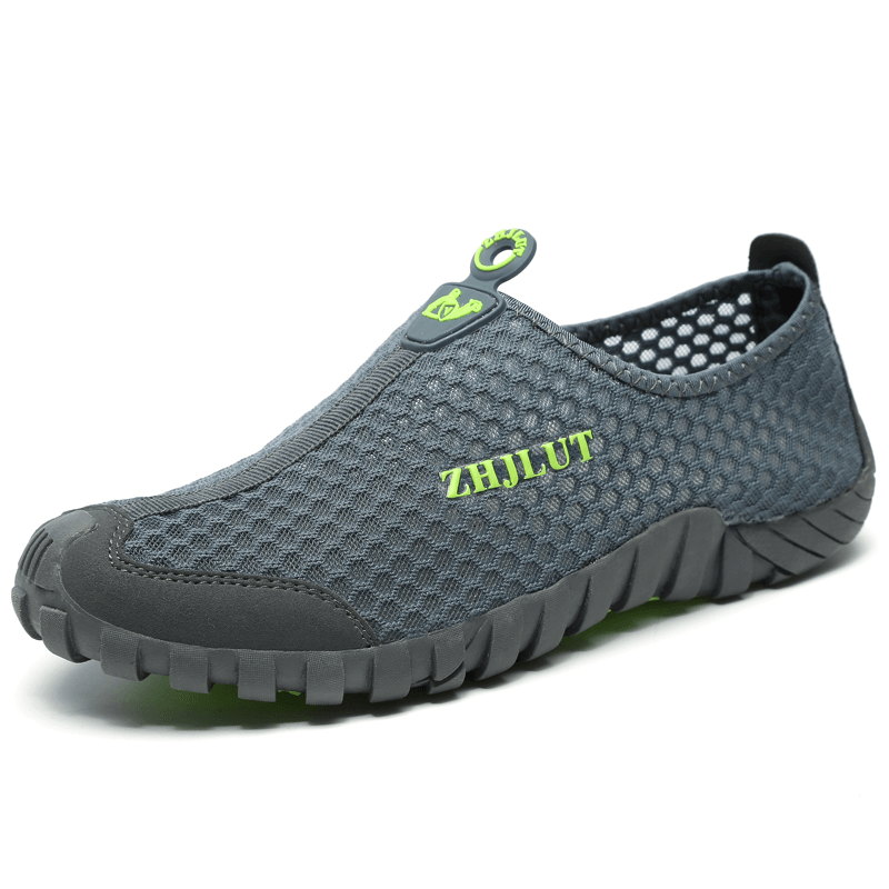 Men Mesh Breathable Lightweight Non-Slip Outdoor Sports Shoes - Trendha