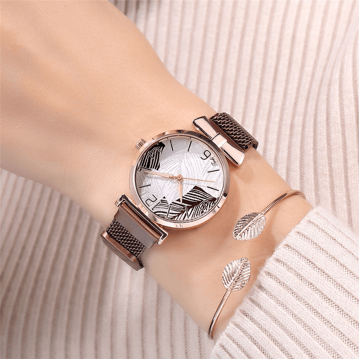 REBIRTH 440 Casual Style Ladies Wrist Watch Fashionable Full Steel Quartz Watch - Trendha